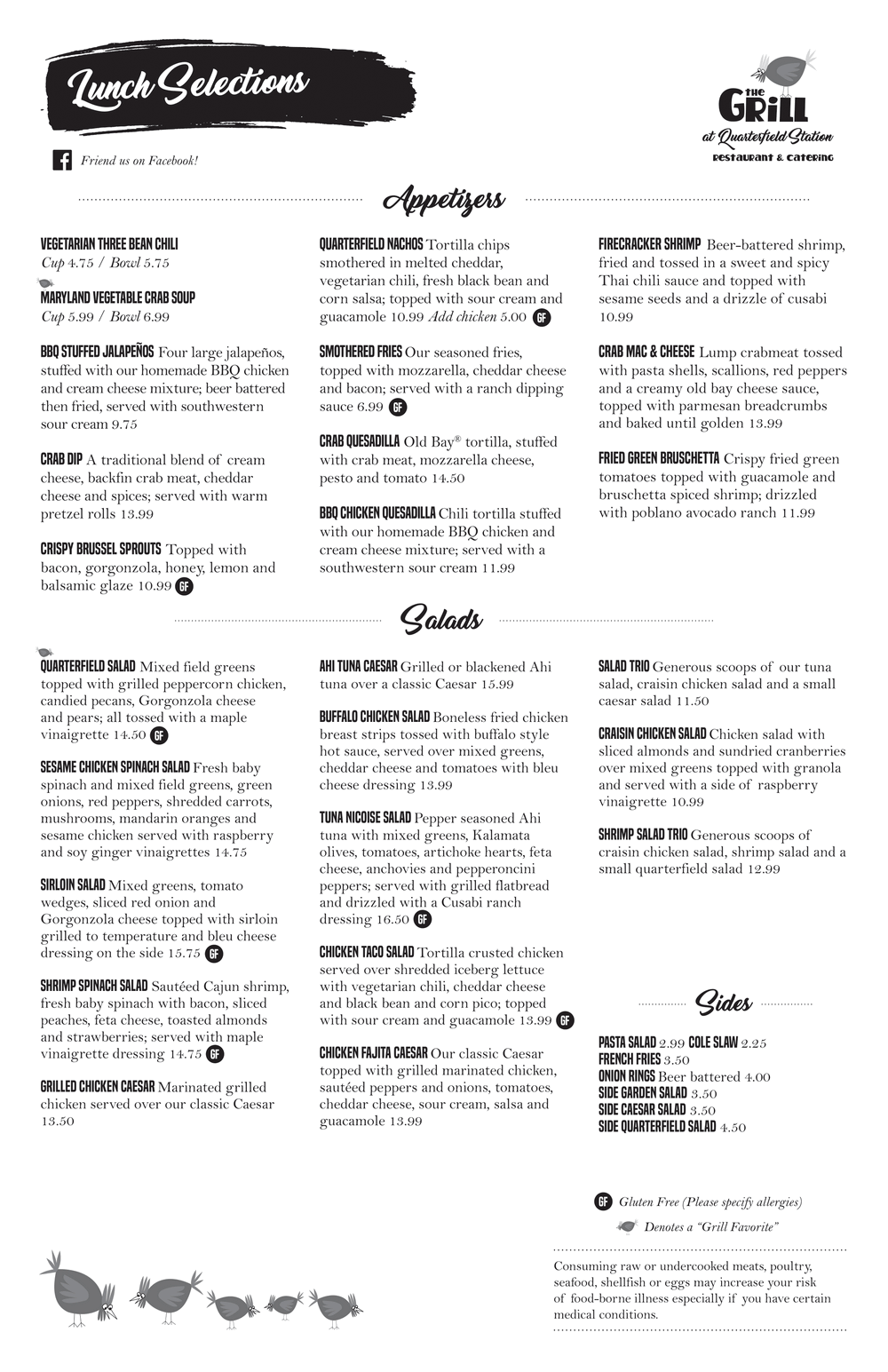 Lunch The Grill at Quarterfield Station