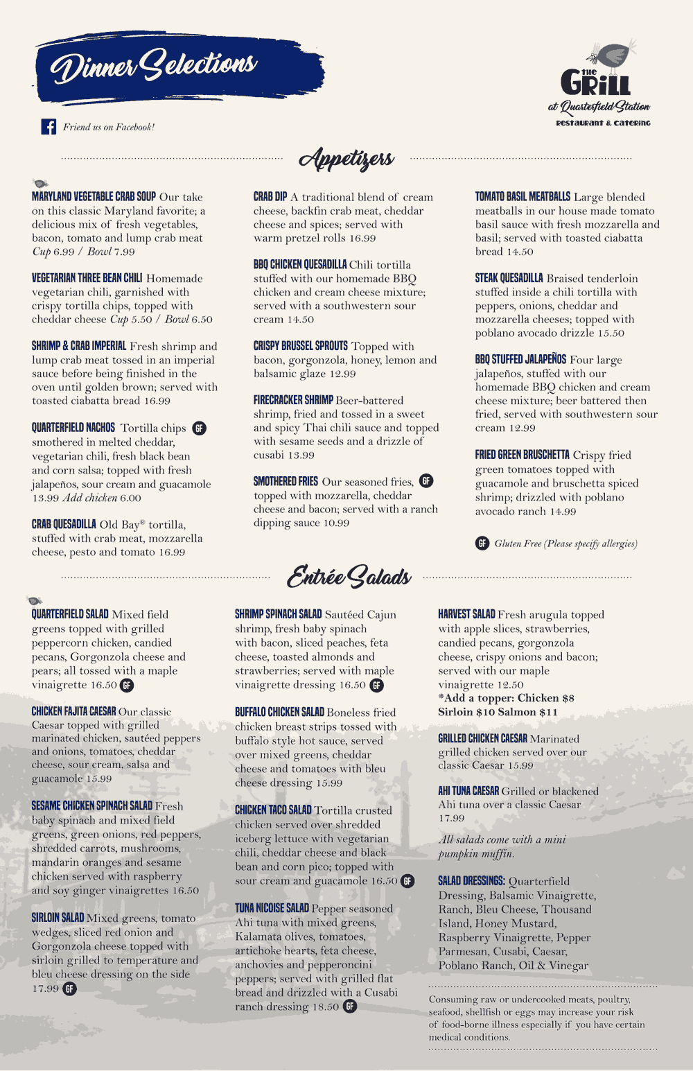Dinner Menu